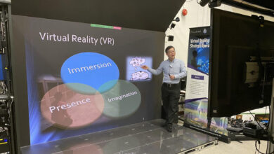 Photo of HKU Engineering imseCAVE VR technology zooms into interactive teaching and learning