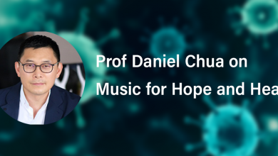 Photo of Prof Daniel Chua on Music for Hope and Healing